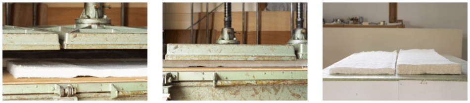 プレスされたウールボードの写真